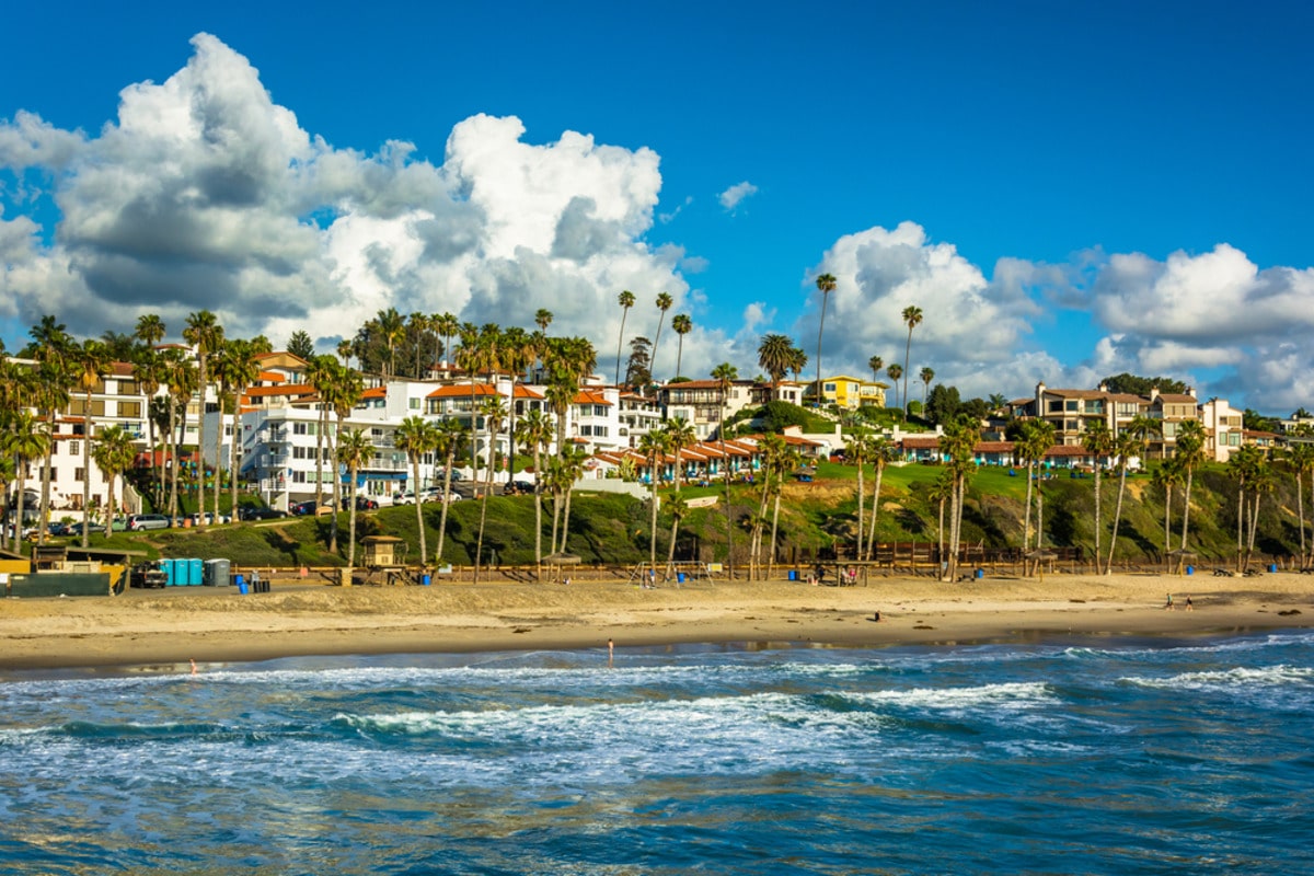 Beach view at San Clemente, CA marijuana dispensary is nowhere to be found