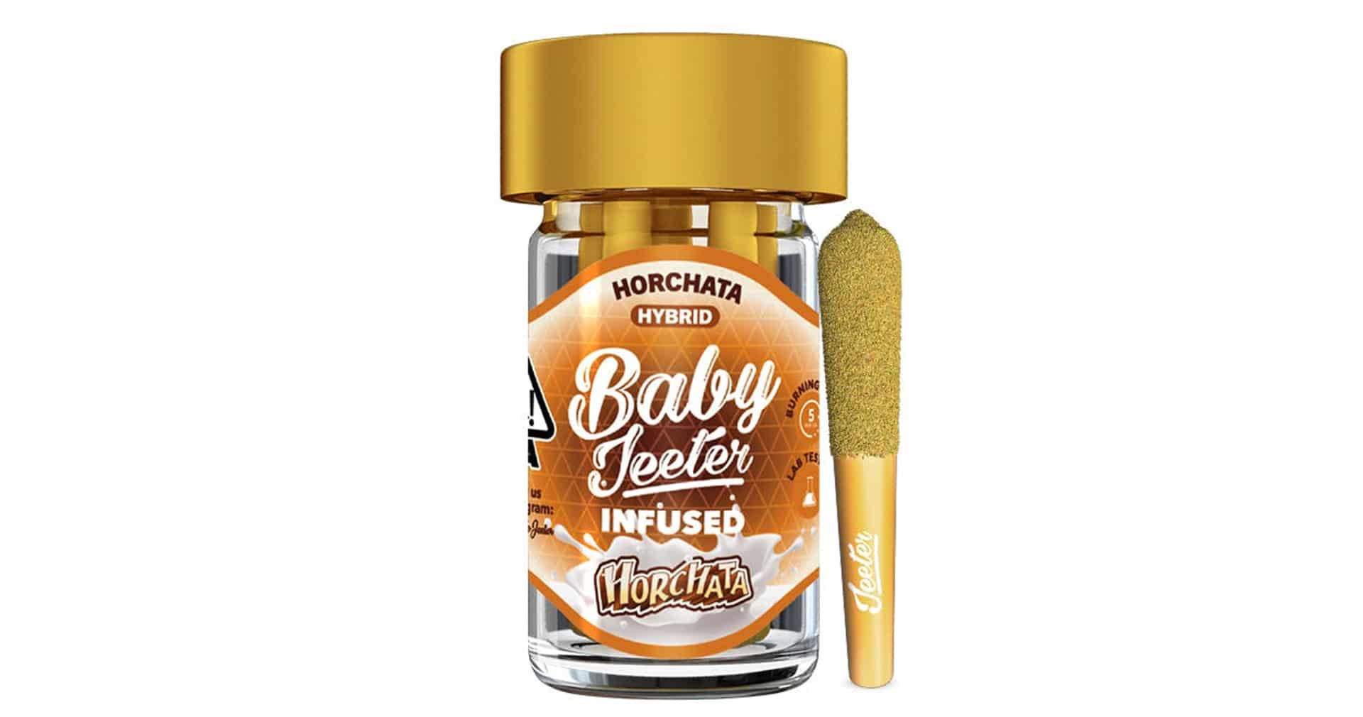 Baby Jeeter Horchata Prerolls. Infused with Live Diamonds! Order Orange County weed delivery today